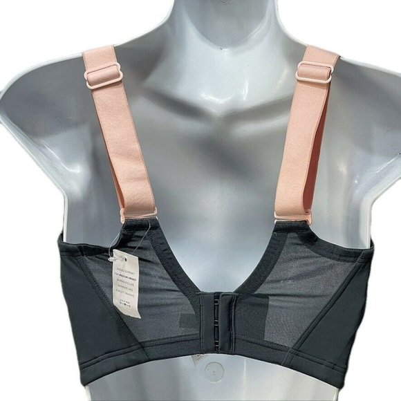 SPORT by CACIQUE Bra Medium Impact Lightly Lined Gray Size 32G - Picture 2 of 5
